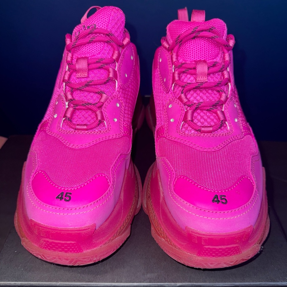 Balenciaga Triple S Pink Sneakers Men’s - Picture 2 of 14